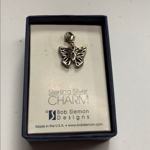 Bob Siemon Sterling Silver Butterfly Charm